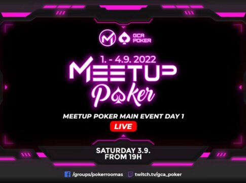 Samstag ab 19:00 Uhr Tag 2 des Meetup Poker Main Events aus dem Grand Casino Aš!
