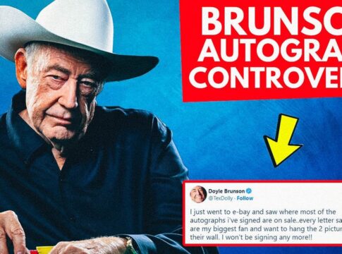 Doyle Brunson Autograph Controversy | Angry with Poker Fans