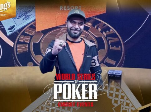 Leonardo Sabatino schnappt sich den WSOPC-Ring beim Fifty Stack