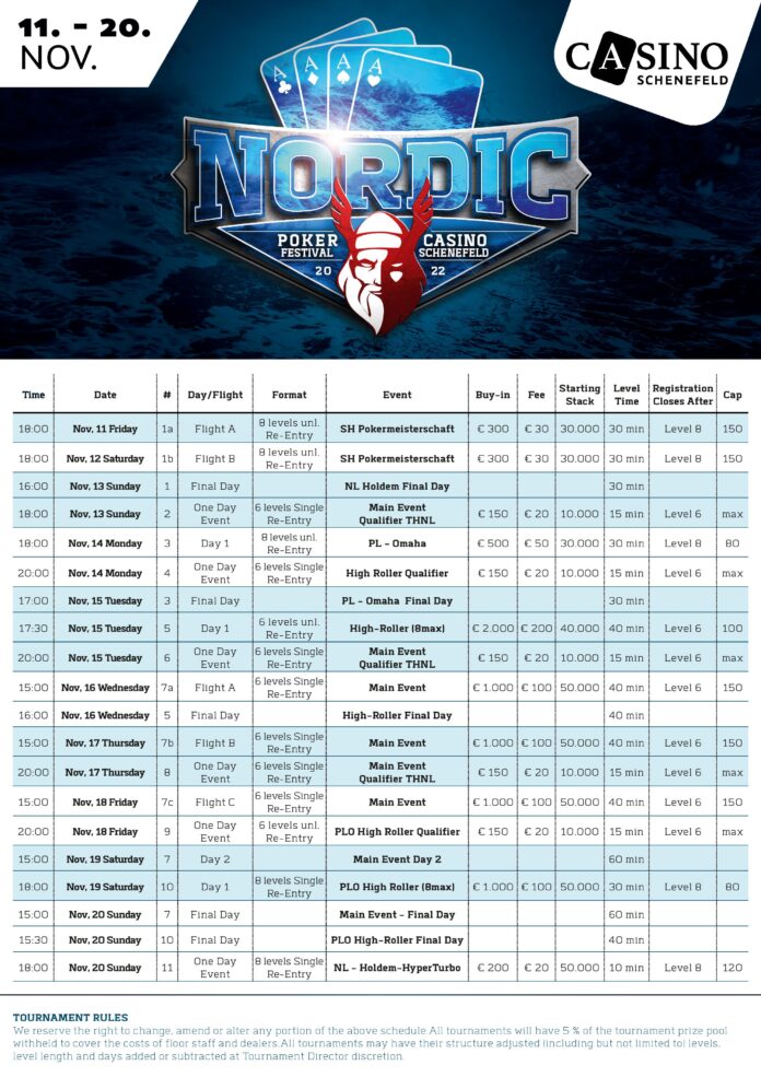 Schedule Nordic