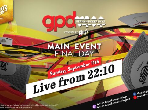 Sonntag ab 22:10 Uhr Livestream vom Finale des €199 GPD Main Events!
