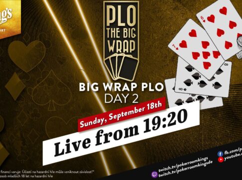 Sonntag ab 19:20 Uhr Livestream vom Tag 2 des €2.350 „The Big Wrap“ PLO Main Events!