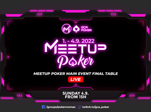 Sonntag ab 15:00 Uhr Finale des Meetup Poker Main Events aus dem Grand Casino Aš!
