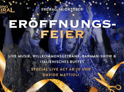 Freitag große Eröffungsfeier des neuen Casino Admiral neben dem King’s Resort Rozvadov!