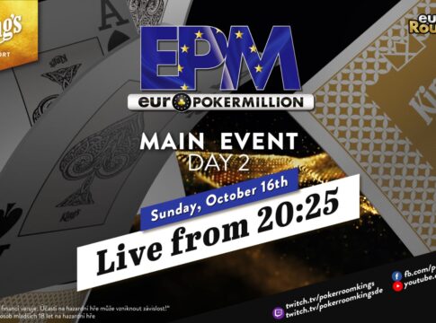 Sonntag ab 20:25 Uhr Tag 2 der €490 Euro Poker Million aus dem King’s!