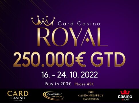 Das CC Royal in Bratislava lockt am Wochenende mit €250.000 GTD