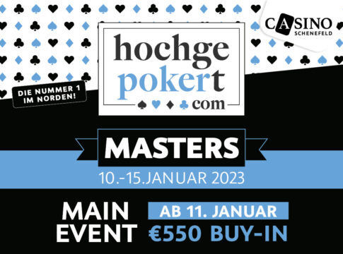 Zum Start ins neue Jahr lädt das Casino Schenefeld zu den Hochgepokert Masters 2023!
