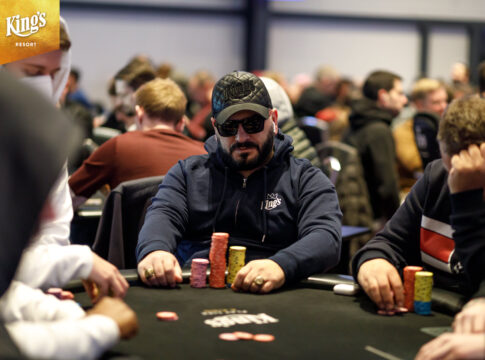 Emil Bise unter den Chipleadern bei den Swiss Poker Open im King’s!