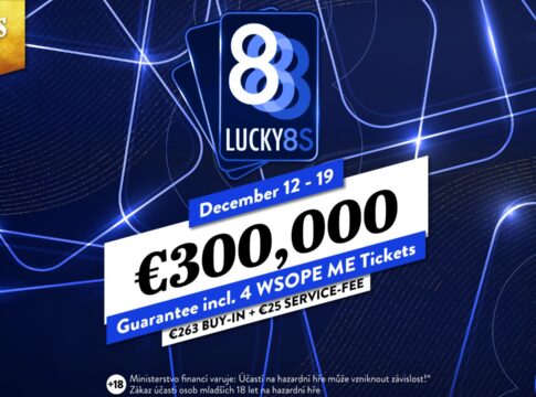 Am Montag starten die Lucky8s im King’s – Main Event mit €300.000 GTD für €288