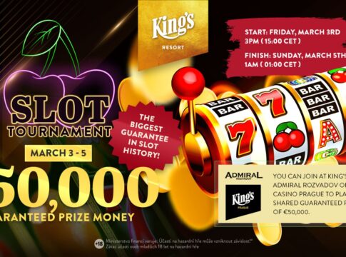 Das King’s lädt Anfang März zum großen Slot-Turnier und garantiert €50.000!