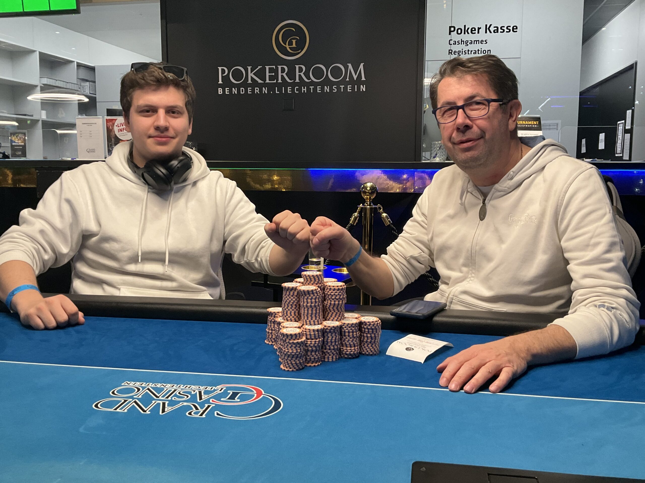 Bigstack Freezeout - Colin Lanthemann (li.) und Alessandro Giubertoni