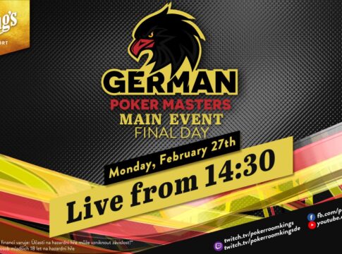 Montag ab 14:30 Uhr – Finale des €250 German Poker Masters Main Events aus dem King’s!