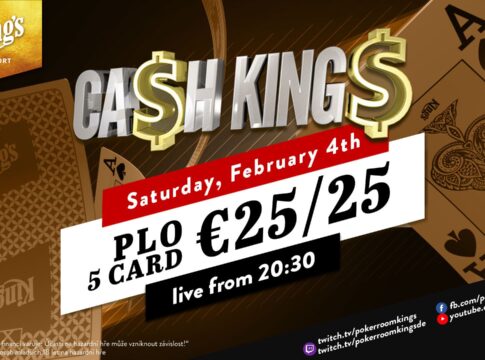 Samstag ab 20:30 Uhr – Ca$h King$ Special Livestream 5-Card PLO €25/€25!