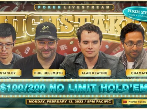 Hustler Live Cash Game – Hellmuth kauft sich mit $300k ein