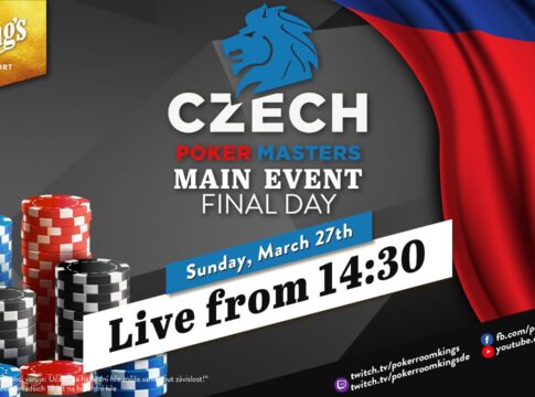 Montag ab 14:30 Uhr – Finaltag der €150 Czech Poker Masters aus dem King’s!