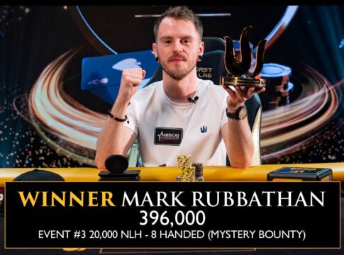 Qualifikant Mark Rubbathan gewinnt Triton 20k Mystery Bounty für $396.000!