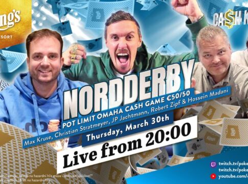 Donnerstag ab 20:00 Uhr Ca$h King$ „Nordderby“ €50/€50 PLO aus dem King’s!