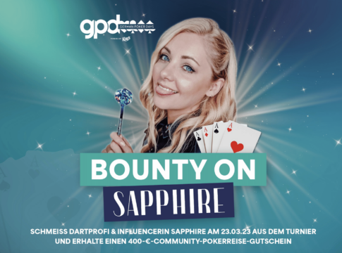 Straight Flush statt Bullseye? Sarah Milkowski tauscht Pfeile gegen Karten: Bounty on „Sapphire“