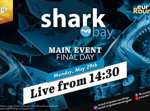 Montag ab 14:30 Uhr – Tag 2 des €290 SharkBay Main Events aus dem King’s!