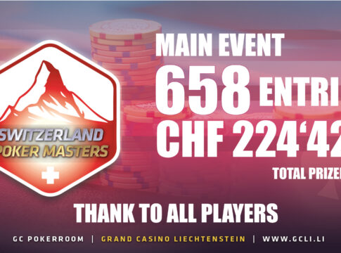 Trotz massiver Poker-Action in ganz Europa starke 658 Entries und CHF 224.420 im Preispool!