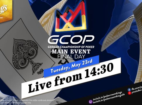 Dienstag ab 14:30 Uhr – Finale des €1.100 GCOP Main Events aus dem King’s!