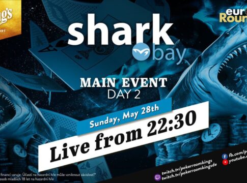 Sonntag ab 22:30 Uhr – Tag 2 des €290 SharkBay Main Events aus dem King’s!