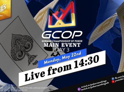 Montag ab 14:30 Uhr – Tag 3 des €1.100 GCOP Main Events aus dem King’s!