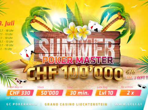 Beim 100.000 CHF Summer Poker Master Urlaubsgeld gewinnen