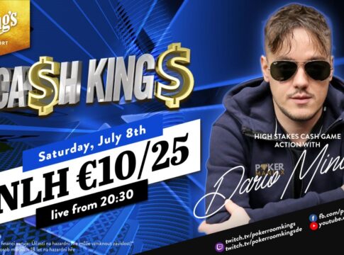 Samstag ab 20:30 Uhr – Ca$h King$ Dario Minieri Special NLH €10/€25 aus dem King’s!