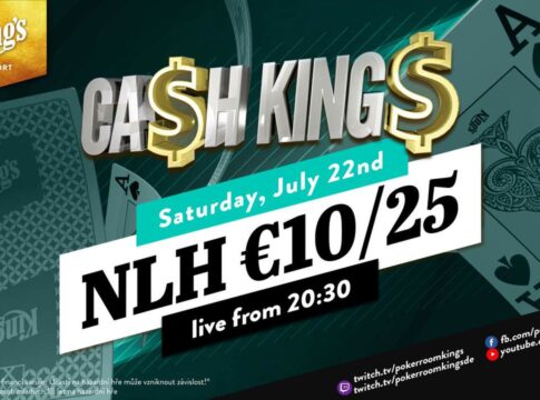 Samstag ab 20:30 Uhr – Ca$h King$ Special NLH €10/€25 aus dem King’s!