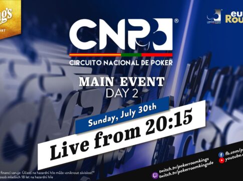 Sonntag ab 20:15 Uhr – Tag 2 des €250 CNP Main Events aus dem King’s!