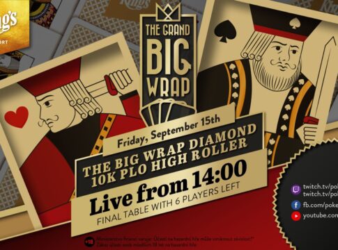 Freitag ab 14:00 Uhr – Finale (TOP 6) 10k Big Wrap Diamond High Roller aus dem King’s!
