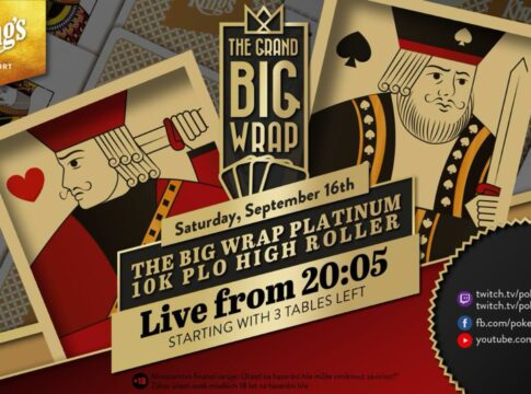 Samstag ab 20:05 Uhr – Finale 10k Big Wrap Platinum High Roller aus dem King’s!