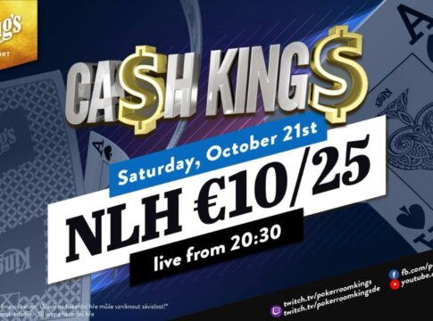 Samstag ab 20:45 Uhr – Ca$h King$ Special NLH €10/€25 aus dem King’s!