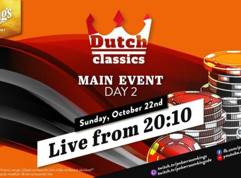 Sonntag ab 20:10 Uhr – Tag 2 der €250 Dutch Poker Classics aus dem King’s!