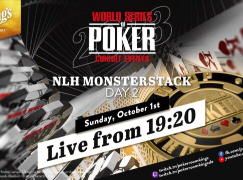 Sonntag ab 19:20 Uhr – Tag 2 des €550 WSOPC Monsterstack Events aus dem King’s!