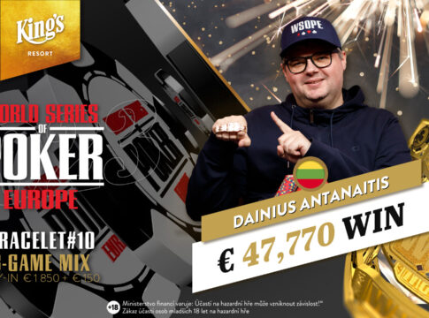 Dainius Antanaitis holt das 8-Game Bracelet nach Litauen!