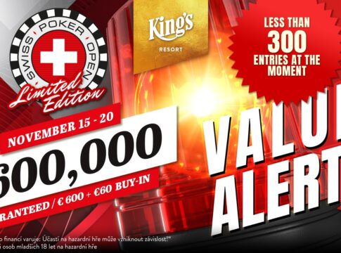 Nicht mal 1/3 der Garantie beim €600.000 Swiss Poker Open erreicht – Overlay wahrscheinlich!