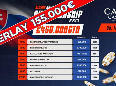 Overlay-Alarm bei der Slovak National Championship im Card Casino Bratislava!