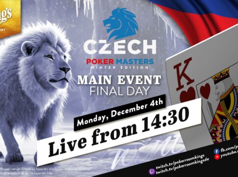 Montag ab 14:30 Uhr – Finale der €150 Czech Poker Masters aus dem King’s!