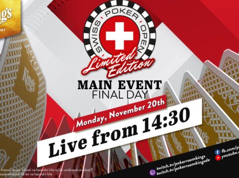 Montag ab 14:30 Uhr – Finale der €660 Swiss Poker Open aus dem King’s!