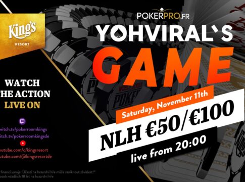 Samstag ab 20:00 Uhr – Ca$h King$ „Yoh Viral’s Game“ mit Leon €50/€100 NLH aus dem King’s!
