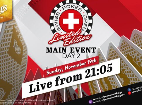 Sonntag ab 21:05 Uhr – Tag 2 der €660 Swiss Poker Open aus dem King’s!
