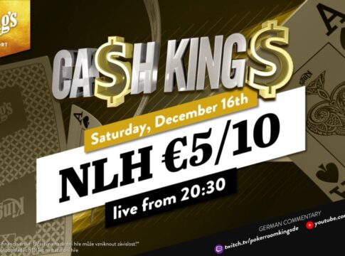 Samstag ab 20:30 Uhr – Ca$h King$ Special NLH €5/€10 aus dem King’s!