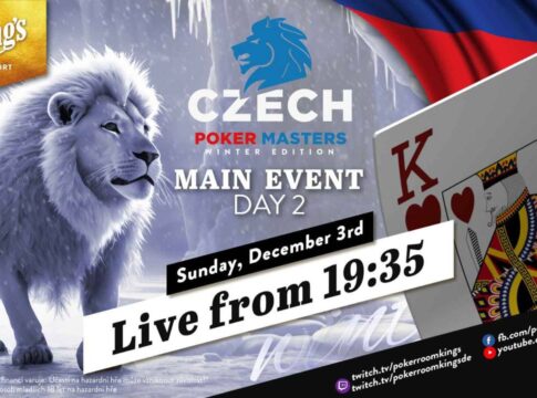 Sonntag ab 19:35 Uhr – Tag 2 der €150 Czech Poker Masters aus dem King’s!