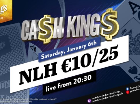 Samstag ab 20:30 Uhr – Ca$h King$ Special NLH €10/€25 aus dem King’s!