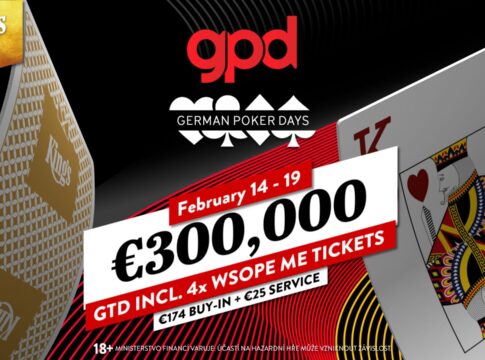 Die German Poker Days stehen vor der Tür – €300.000 GTD für nur €199!