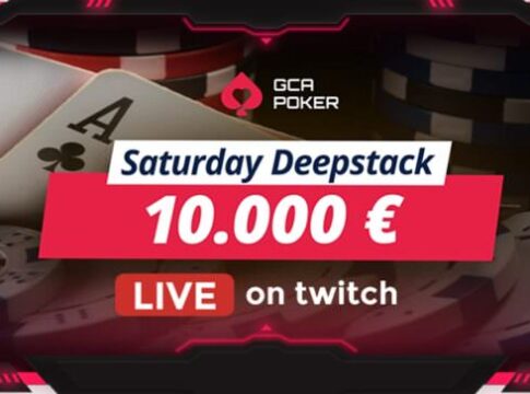 Samstag ab 20:30 Uhr – €80 Saturday Deepstack aus dem GCA Pokerroom!