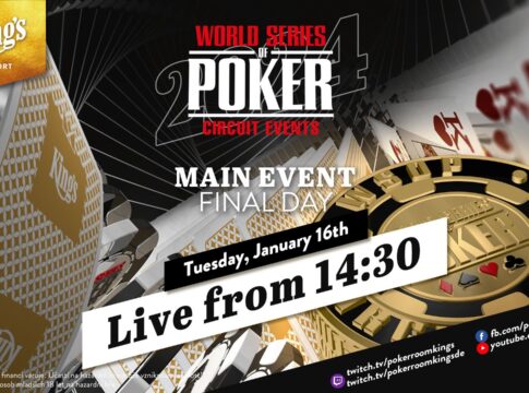 Dienstag ab 14:30 Uhr – Finale des €1.100 WSOP Circuit Main Events aus dem King’s!