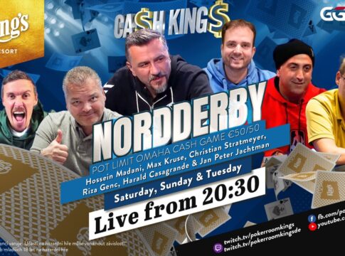 Dienstag ab 20:45 Uhr – Ca$h King$ „Nordderby“ Part Three €50/€50 PLO aus dem King’s!